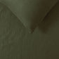 100% Linen Olive Quilt Cover Set Super King