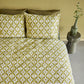 Bedding House Mae Green Seersucker Cotton Quilt Cover Set King