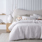 Vintage Design Homewares Malvern White Cotton Quilt Cover Set Single