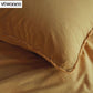 VTWonen Natural Stone Fraying Yellow Quilt Cover Set King