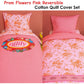 Oilily Prom Flowers Pink Cotton Quilt Cover Set Single