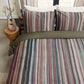Bedding House Roman Multi Cotton Stripe Quilt Cover Set King
