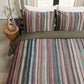 Bedding House Roman Multi Cotton Stripe Quilt Cover Set Queen