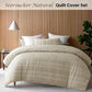 Accessorize Seersucker Natural Polyester Quilt Cover Set King