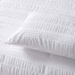 Accessorize Seersucker White Quilt Cover Set Double