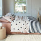 VTWonen Stripe and Eye Natural Cotton Quilt Cover Set Queen