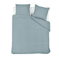 Bedding House Summer Blue Grey Seersucker Cotton Quilt Cover Set King