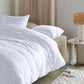 Bedding House Summer White Seersucker Cotton Quilt Cover Set King