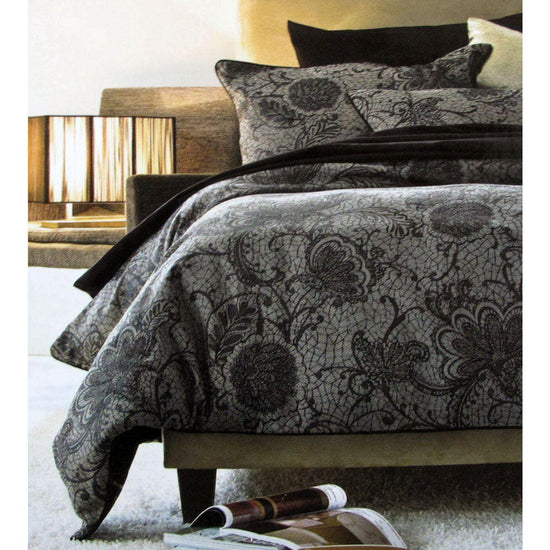 Accessorize Trudie Black Jacquard Quilt Cover Set Single