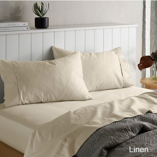 Accessorize 1500TC Cotton Rich Sheet Set Linen Queen