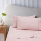 Accessorize 400TC Blush Bamboo Cotton Sheet Set 40cm Wall Queen