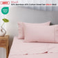 Accessorize 400TC Blush Bamboo Cotton Sheet Set 40cm Wall Queen