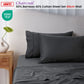 Accessorize 400TC Charcoal Bamboo Cotton Sheet Set 40cm Wall Double