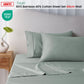 Accessorize 400TC Sage Bamboo Cotton Sheet Set 40cm Wall King Single