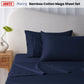Accessorize 400TC Navy Bamboo Cotton Mega Sheet Set 50cm Wall Super King