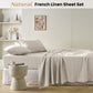 Vintage Design Homewares Natural French Linen Sheet Set Queen