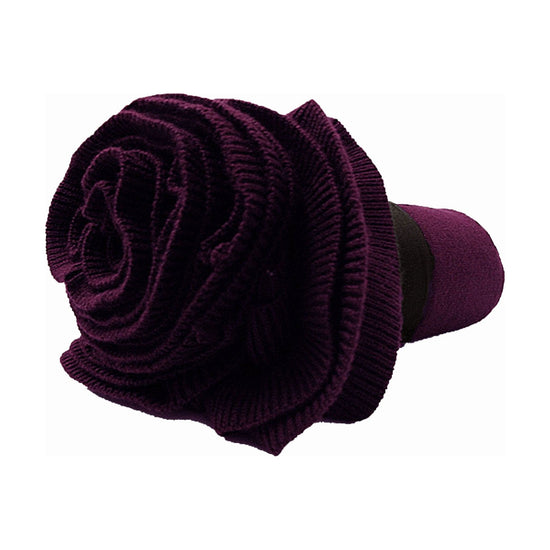 Accessorize Double Ruffle Throw Plum