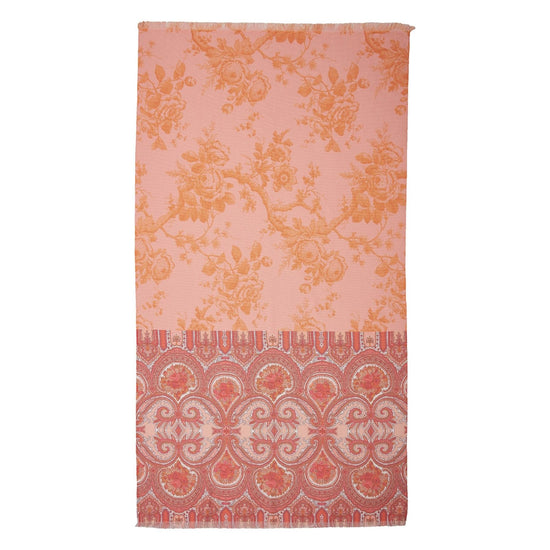 Oilily Cotton Digital Print Large Towel Bright Rose