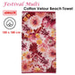 Bedding House Festival Multi Cotton Velour Beach Towel