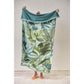 Bedding House Jungle Vibe Green Cotton Velour Beach Towel