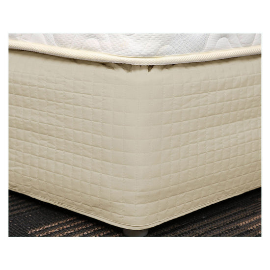 Easy Fit Quilted Valance Latte - Single