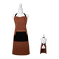 J Elliot Home Selby Cotton Apron 83 x 68 cm Ginger & Black
