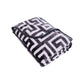Bloomington 800GSM Greek Key Charcoal Winter Premium Quality 1 Ply Mink Blanket Double