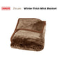 J Elliot Home 800GSM Luxury Winter Thick Mink Blanket Pecan King