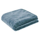 J.Elliot Home 450gsm Solid Faux Mink Blanket Steel Blue