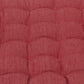 J Elliot Home Set of 2 Outdoor 100% Cotton Chair Pads 40 x 40 cm Solid Red