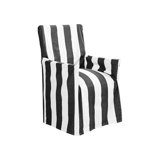 IDC Homewares Cotton Director Chair Cover Black Stripes