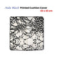 J Elliot Home Aida Black Printed Cotton Cushion Cover 43 x 43cm