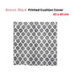 Bowen Black Printed Cushion Cover 43 x 43cm