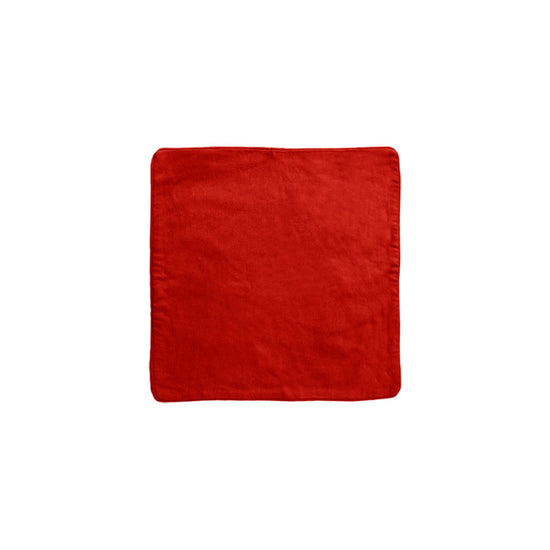 Lollipop Cotton Piped Square Cushion Cover 40 x 40 cm Ruby