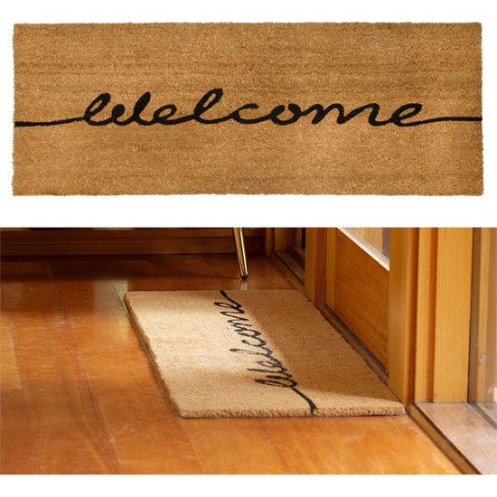 J.Elliot Home Welcome PVC Backed Coir Printed Mat Ranchslider