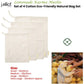 J Elliot Home Lemonade Karma Set of 4 Cotton Eco-Friendly Natural Muslin Storage Bag Set