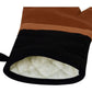 J Elliot Home Selby Cotton Oven Mitt 34 x 15 cm Ginger & Black