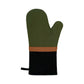 J Elliot Home Selby Cotton Oven Mitt 34 x 15 cm Olive & Black