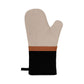 J Elliot Home Selby Cotton Oven Mitt 34 x 15 cm Sandstone & Black