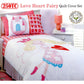 Rose Garden 250TC Love Heart Fairy Quilt Cover Set Single