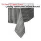 Quality Urban Grey Tablecloth 200 cm Round