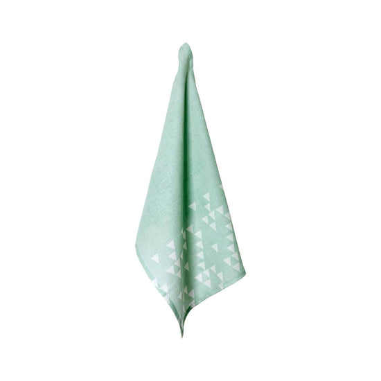 J.Elliot Home 100% Linen Print Tea Towel Mirri Glacier