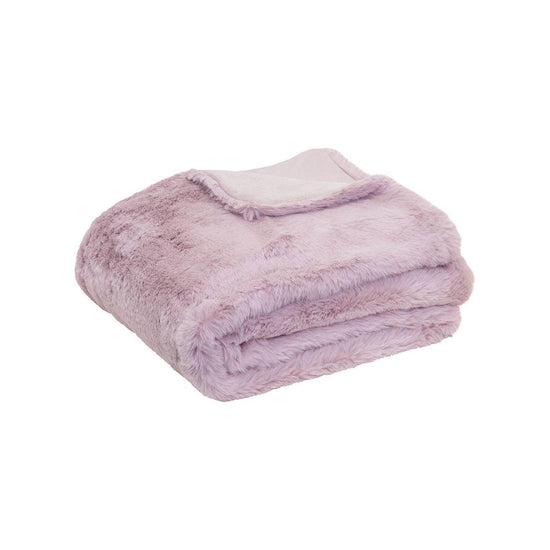 J.Elliot Home Arlo Faux Fur Throw Lilac