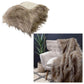 J Elliot Home Elk Luxury Faux Fur Throw 130 x 160cm