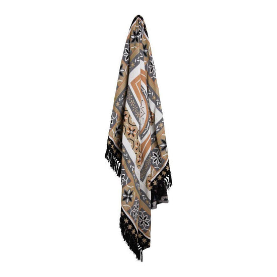J Elliot Home Kasbah Luxury Fringe Throw 130 x 160cm Black