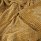 J Elliot Home Leslie Chenille Throw 130 x 160 cm Ochre