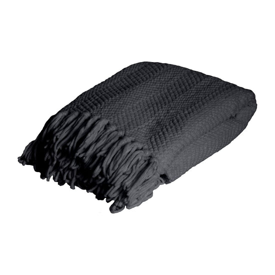J.Elliot Home Louie Throw Rug Charcoal