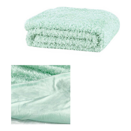 J.Elliot Home Lyla Faux Sheep Fur Throw Rug Mint