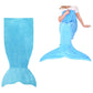 Mermaid Tail Blue Soft Blanket Throw