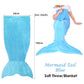 Mermaid Tail Blue Soft Blanket Throw